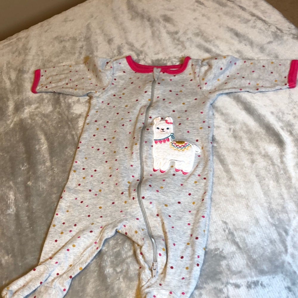 0-3 mo great shape onesie with feet. Wonder Nation.